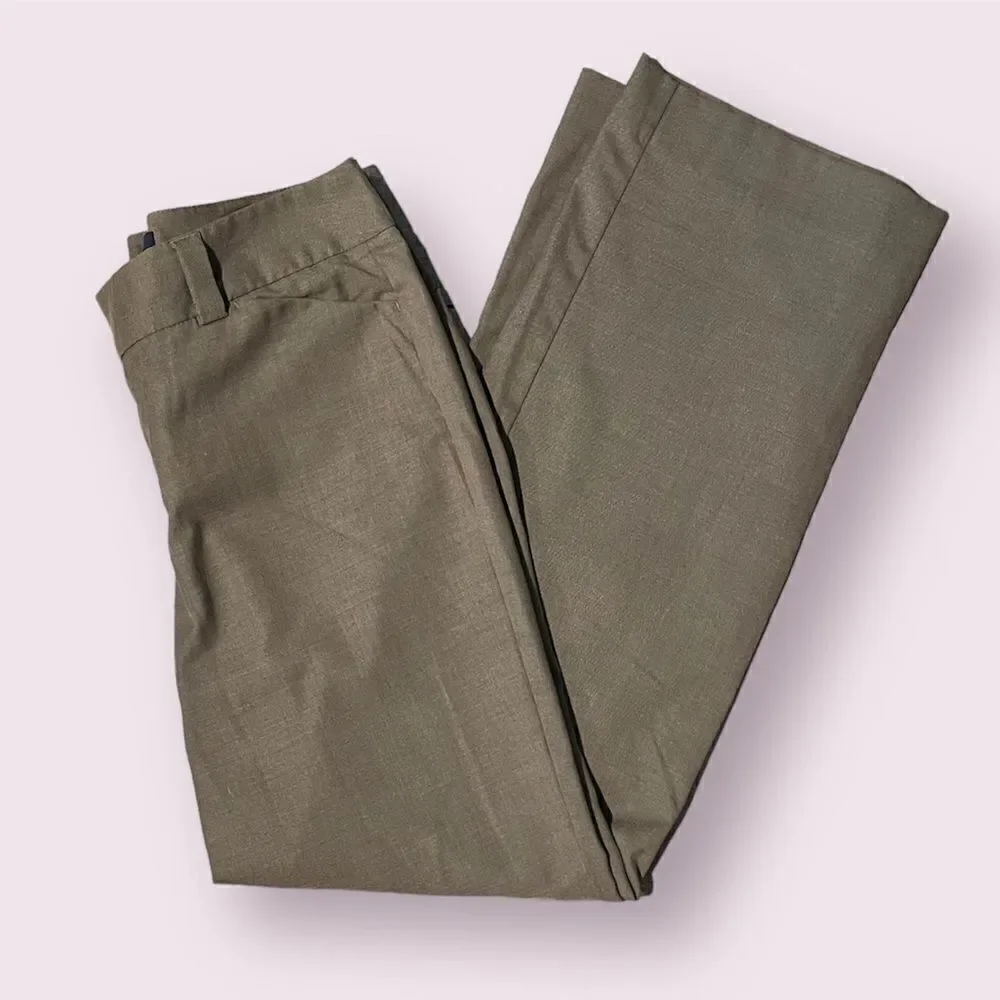 GAP Stretch Curvy Fit Flared Leg Taupe Pants Size 10R